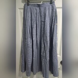 Vintage KORS Blue Gingham A-Line Skirt